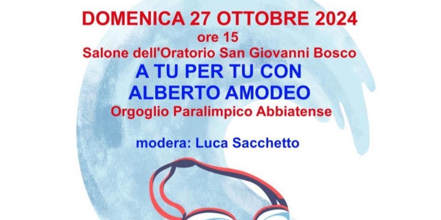 Eventi in Abbitegrasso: A tu per tu con ALBERTO AMODEO